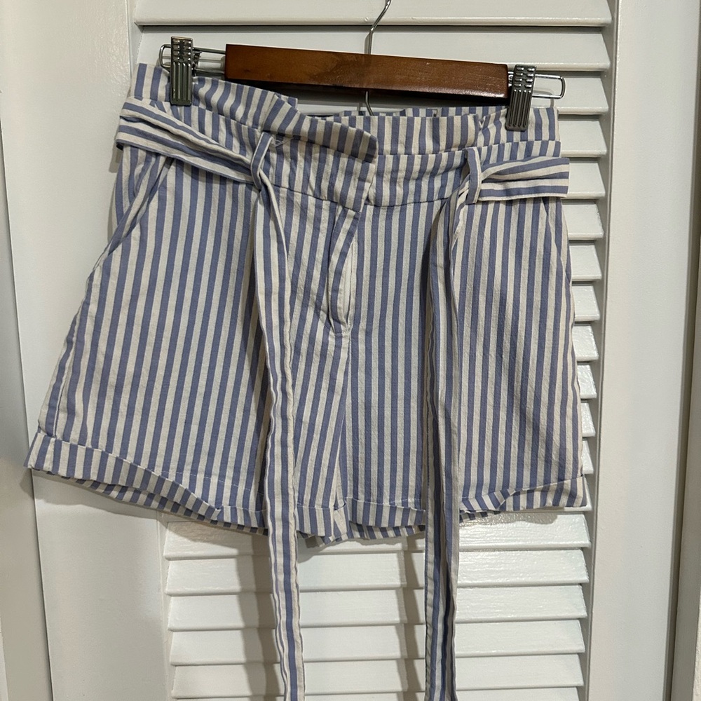 Tea n Cup Blue and White Striped Garment